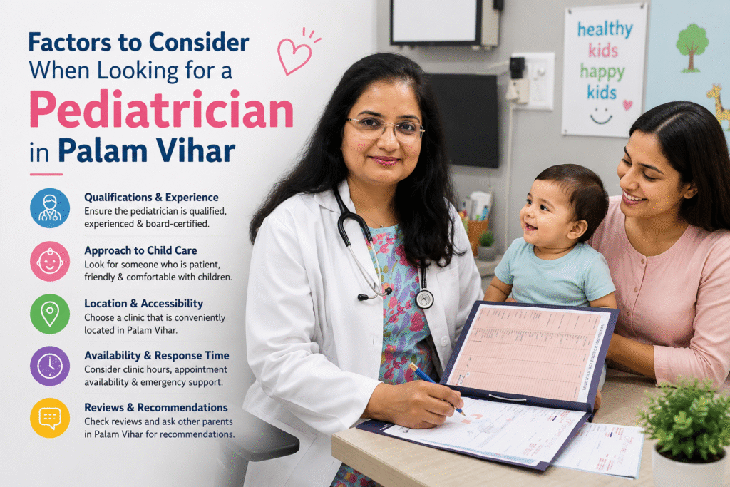 Factors to Consider When Looking for a Pediatrician in Palam Vihar